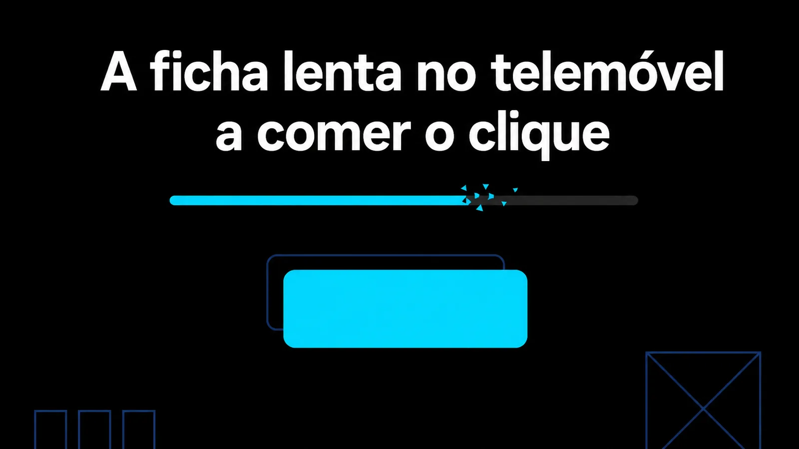 A ficha lenta no telemóvel a comer o clique