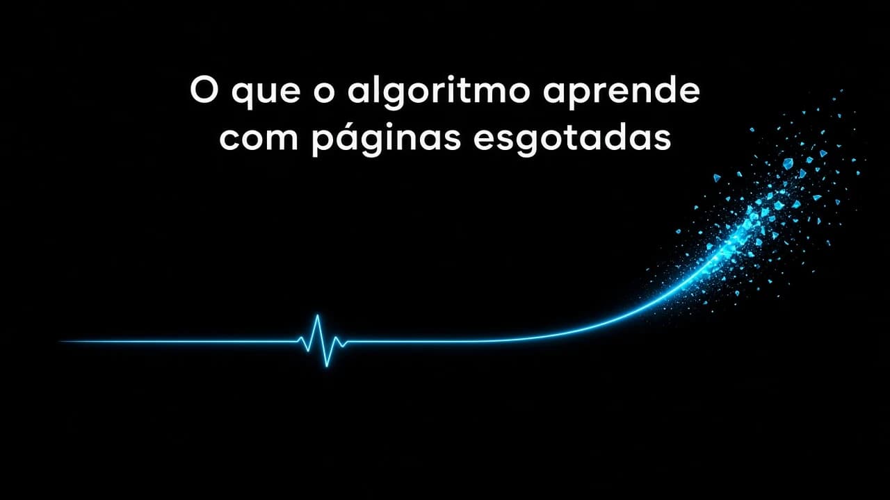 O que o algoritmo aprende com páginas esgotadas