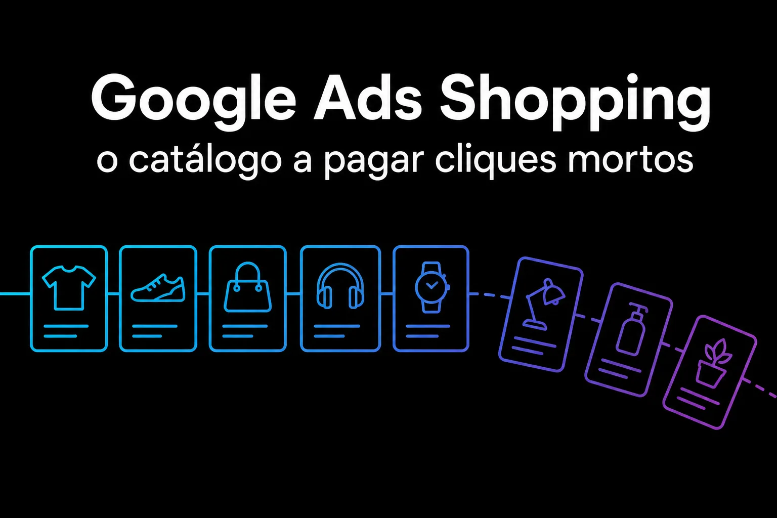 Google Ads Shopping: o catálogo a pagar cliques mortos
