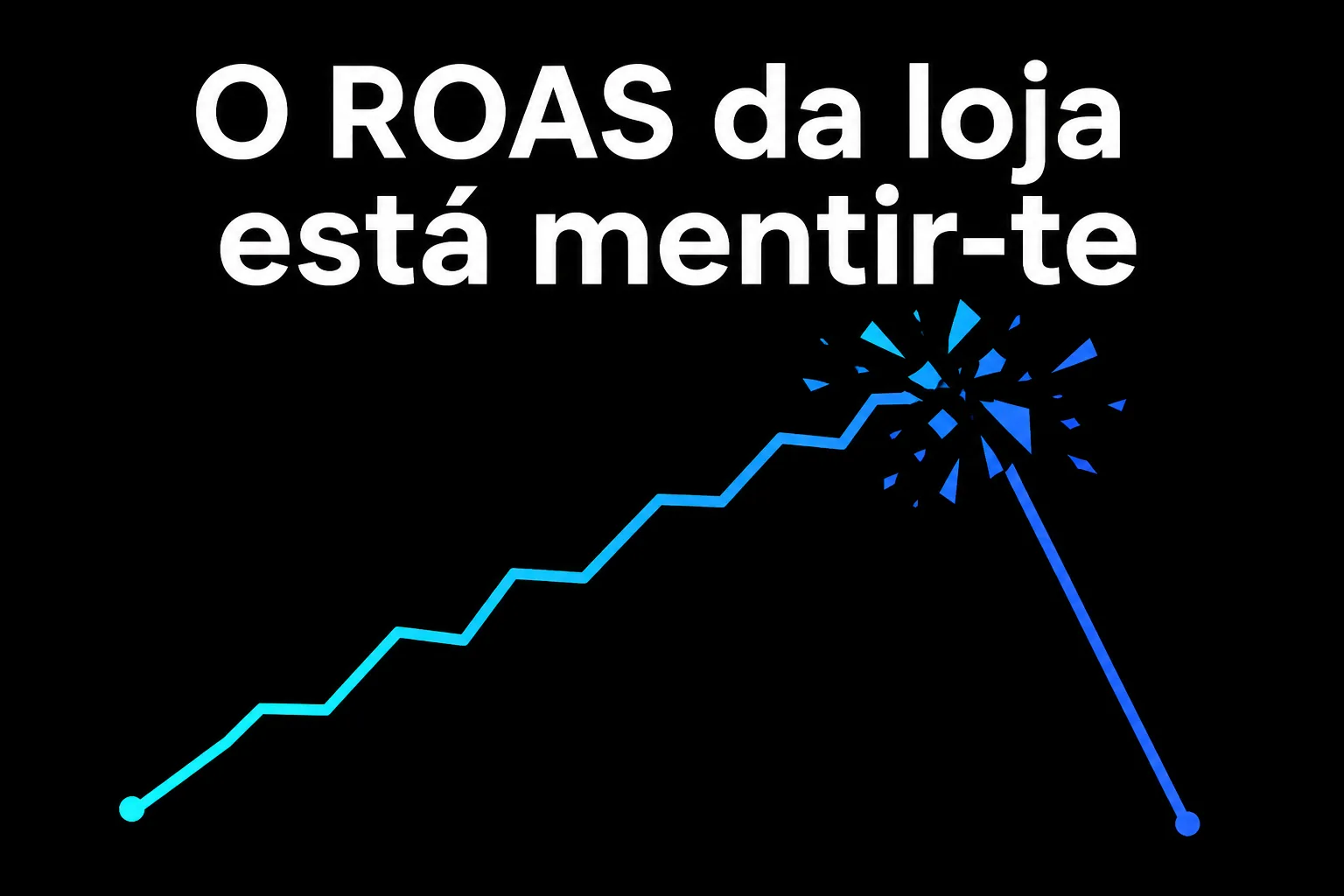 O ROAS da loja está mentir-te