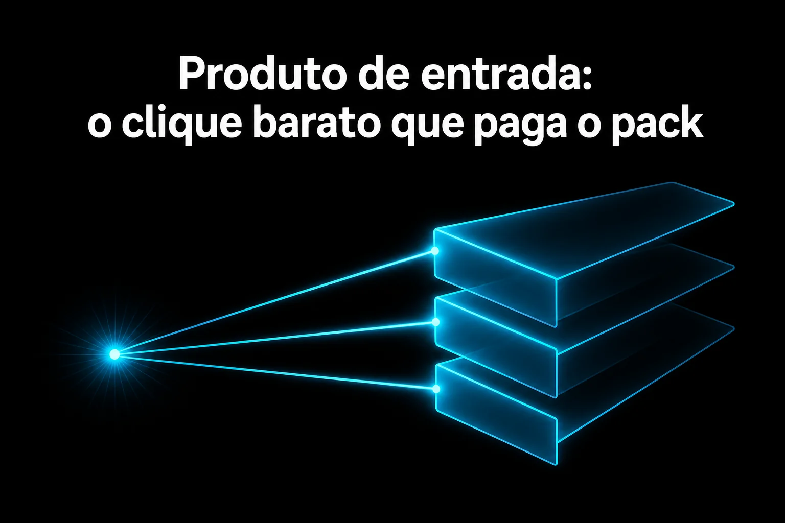 Produto de entrada: o clique barato que paga o pack