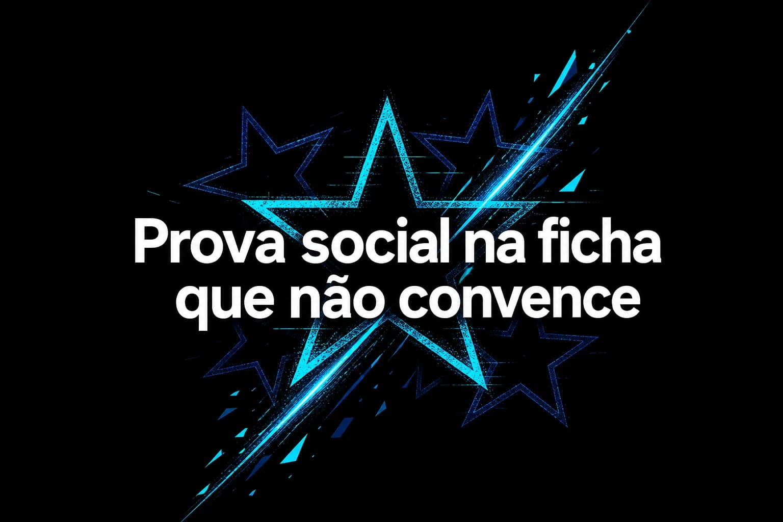 Prova social na ficha que não convence