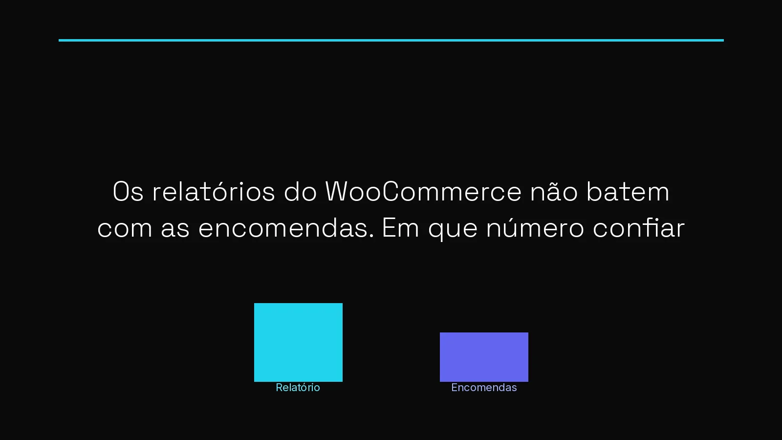 Os relatórios do WooCommerce não batem com as encomendas. Em que número confiar