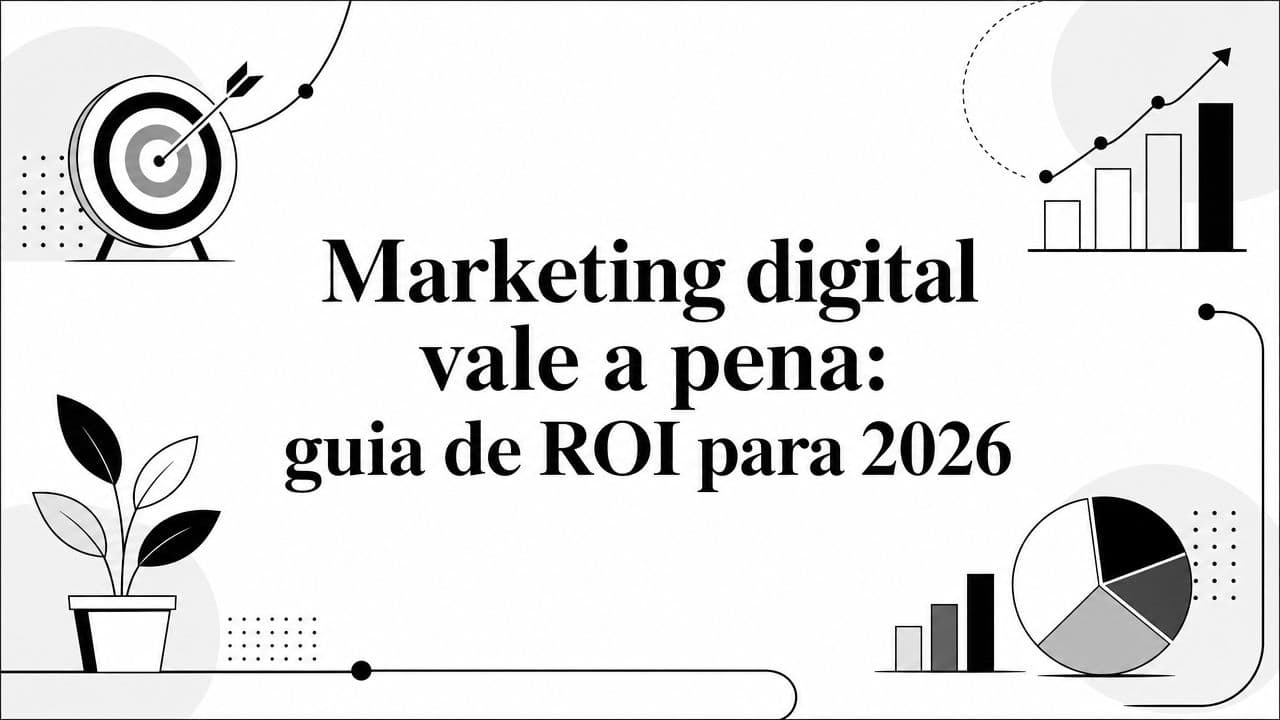 Marketing digital vale a pena: guia de ROI para 2026